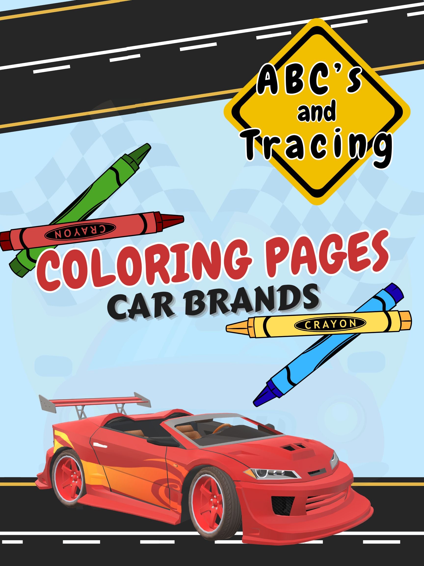 Car Brands: Coloring Book
