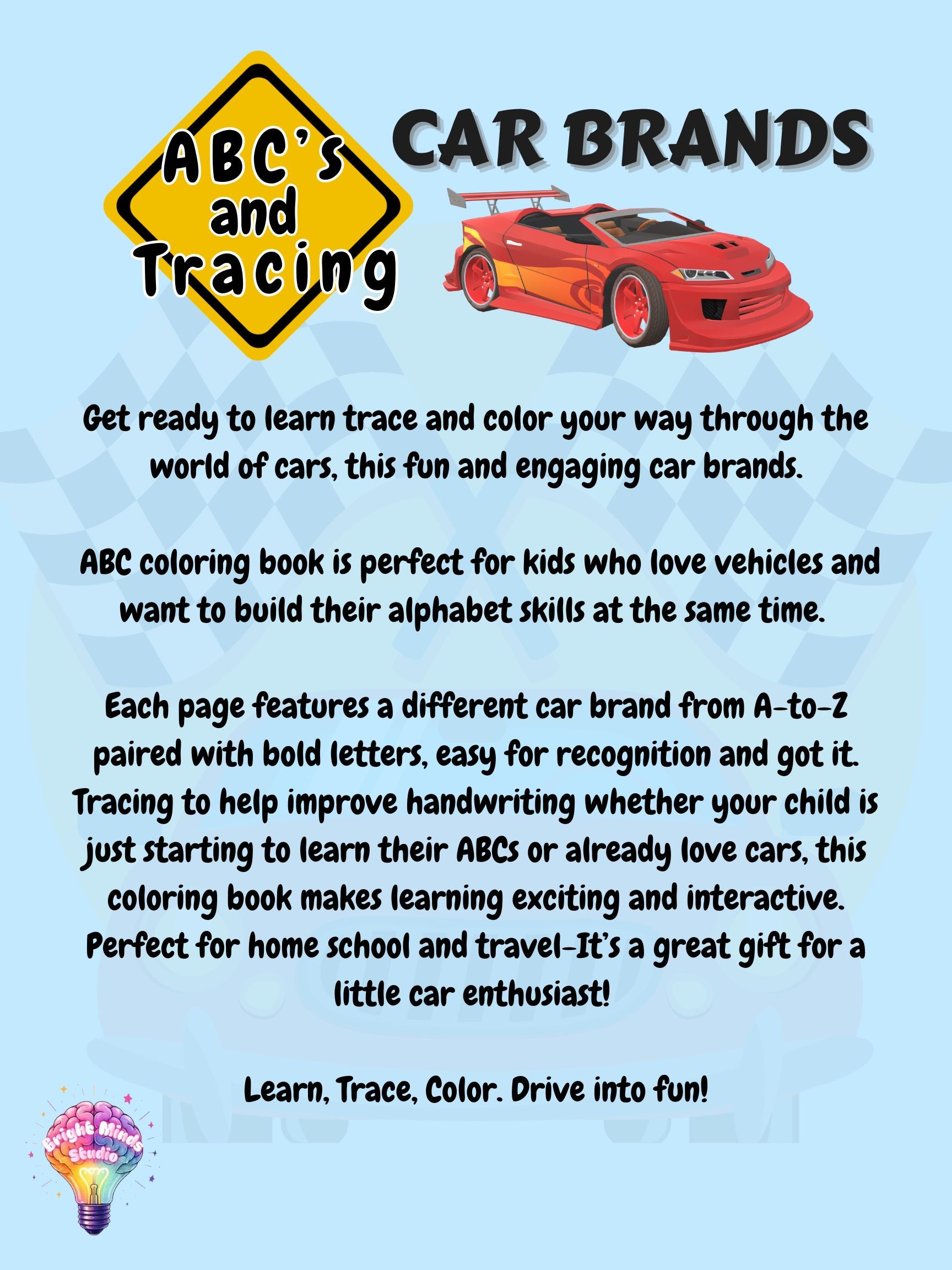 Car Brands: Coloring Book